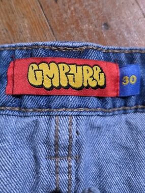 Empyre Wide Leg Printed Jeans - Size 30